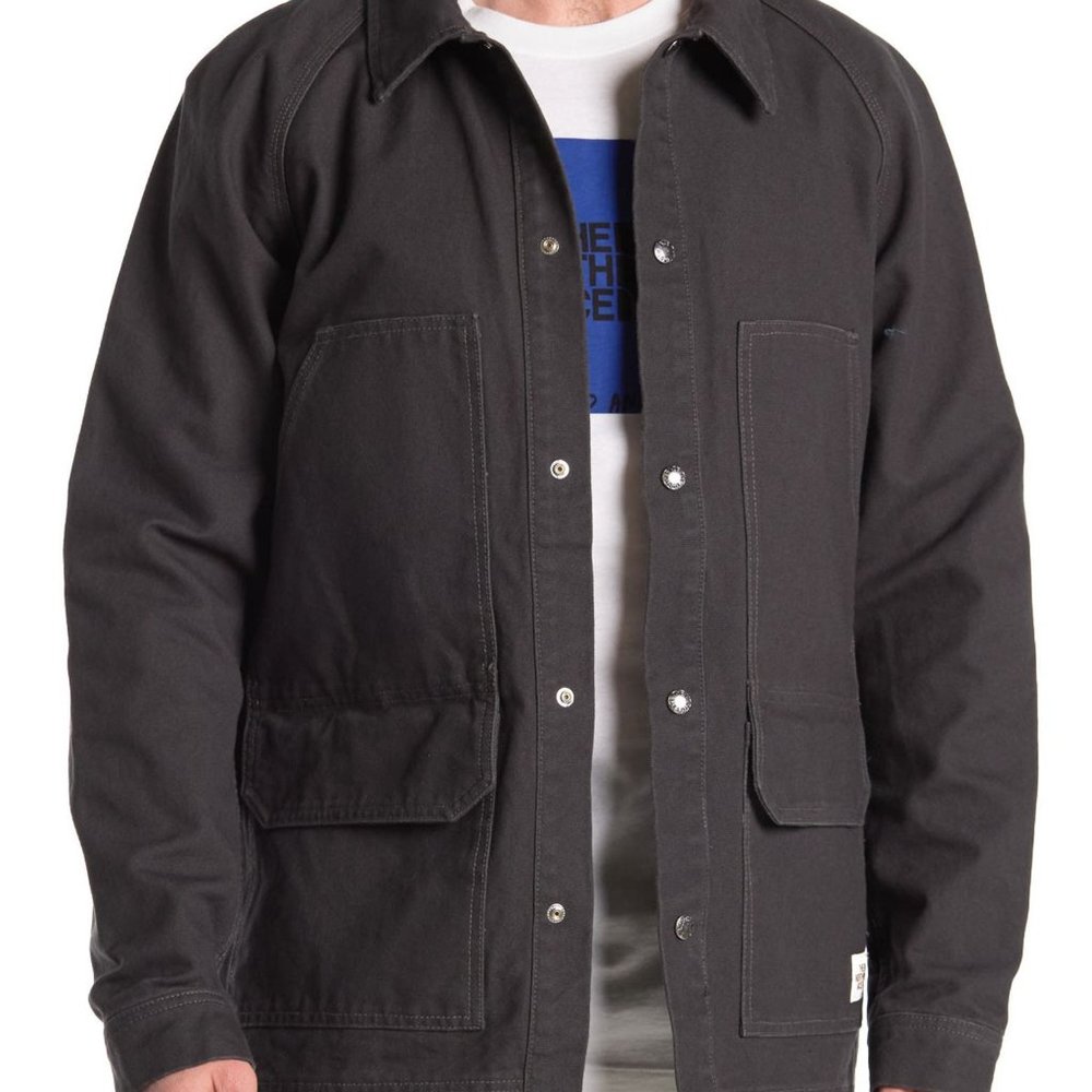 Men North Face Berk Utility Jacket Large Asphalt